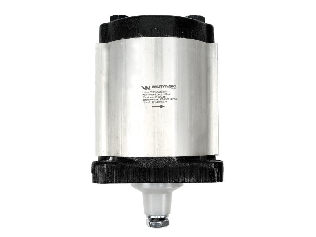 Pompa hydrauliczna zębata 61.0cm3 (grupa 3 - typ europejski) wałek 1:8 przyłącza gwintowane (obroty prawe) max.190 bar Waryński