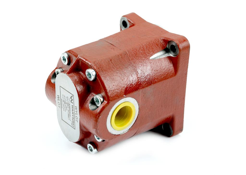 Pompa hydrauliczna zębata do Bizon Z-050 stary typ PZS-KP-25 (obroty lewe) 16Mpa w korpusie żeliwnym Waryński