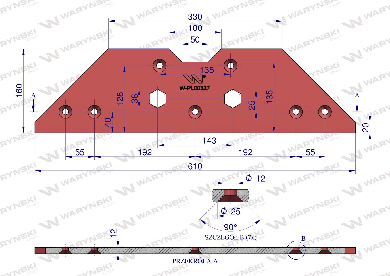 Płoza trapezowa, zastosowanie Agromasz, Waryński