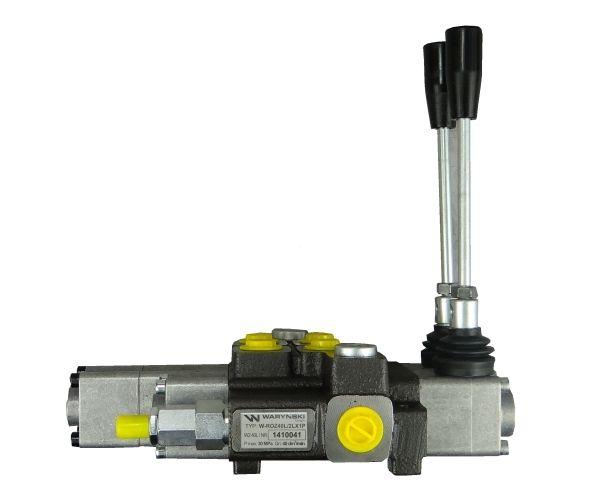 Rozdzielacz hydrauliczny 2-sekcyjny max przepływ 40L 1-sekcja pływająca  Waryński