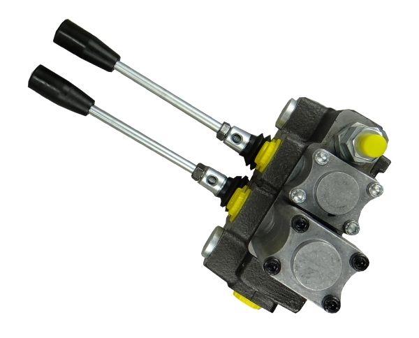 Rozdzielacz hydrauliczny 2-sekcyjny max przepływ 40L 1-sekcja pływająca  Waryński