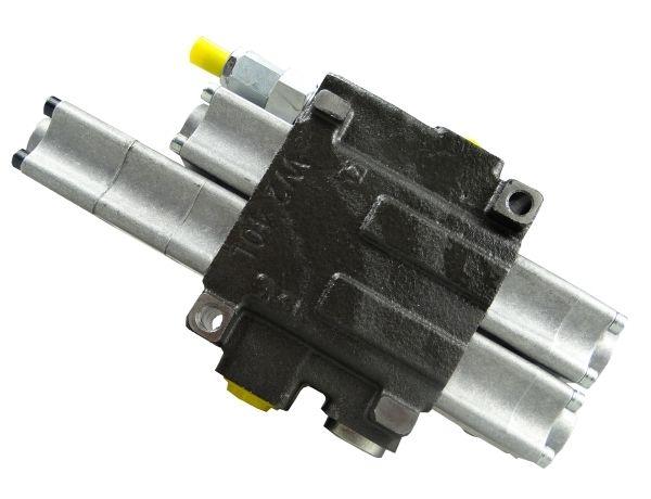 Rozdzielacz hydrauliczny 2-sekcyjny max przepływ 40L 1-sekcja pływająca  Waryński