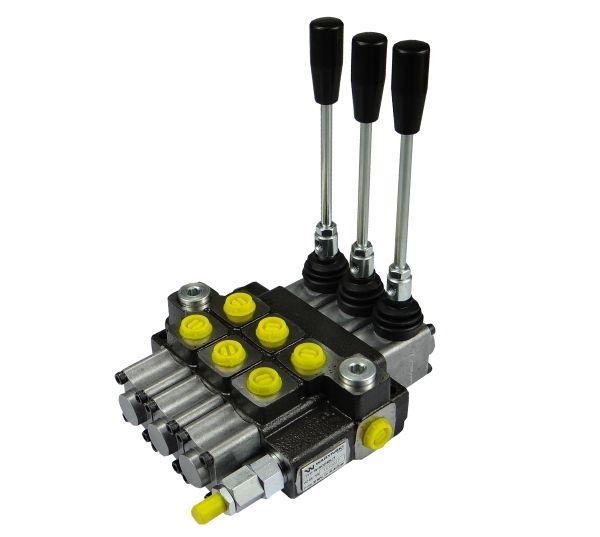 Rozdzielacz hydrauliczny 3-sekcyjny max przepływ 40L  Waryński