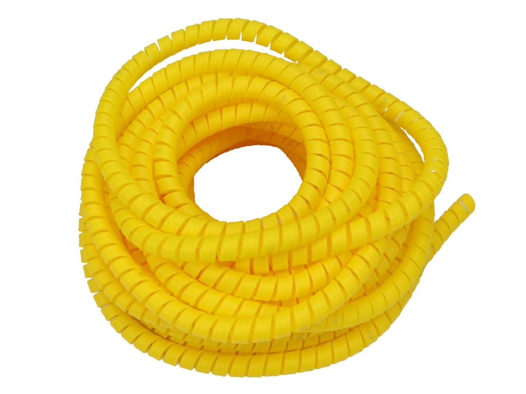 Osłona spiralna HDPE ochronna na węże i przewody SGX-12 (Zakres: 9-13mm) żółta Waryński, (sprzedawane po 50)