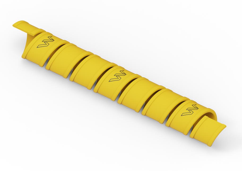 Osłona spiralna HDPE ochronna na węże i przewody SGX-16 (Zakres: 13-17mm) żółta Waryński, (sprzedawane po 50)
