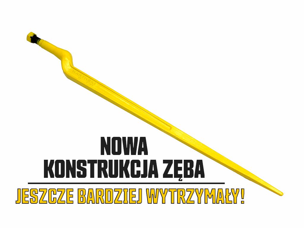 Ząb ładowacza uniwersalny Z L- 880 mm zastosowanie 5193-FT88N Tur WARYŃSKI