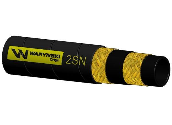 Wąż hydrauliczny do zakuwania DN10 2-oplotowy 330 Bar Waryński (sprzedawany po 50m)