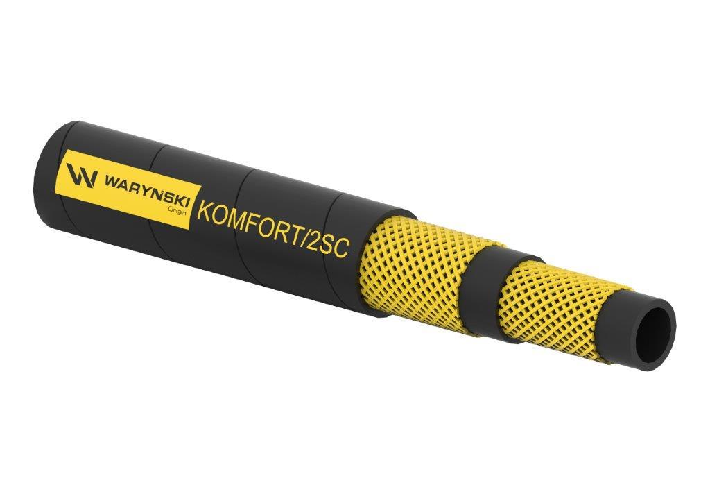 Wąż hydrauliczny do zakuwania Komfort SC DN12 2-oplotowy 275 Bar Waryński (sprzedawany po 100m)