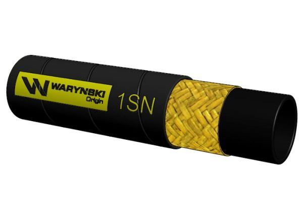 Wąż hydrauliczny do zakuwania DN06 1-oplotowy 225 Bar Waryński (sprzedawany po 25m)