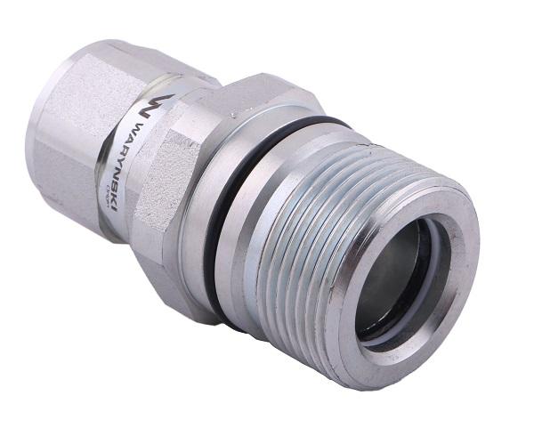 Szybkozłącze hydrauliczne skręcane gniazdo G1/2"BSP gwint wewnętrzny 300bar Waryński