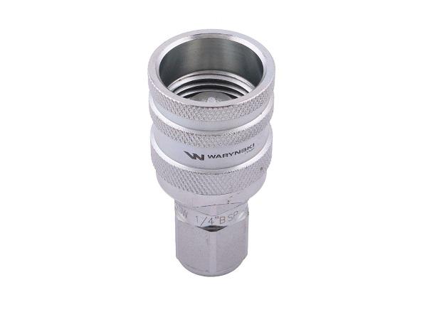 Szybkozłącze hydrauliczne skręcane wtyczka G1/4"BSP gwint wewnętrzny 350bar Waryński