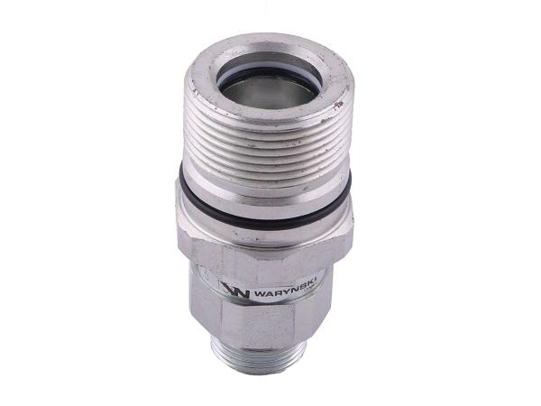 Szybkozłącze hydrauliczne skręcane gniazdo M22x1.5 gwint zewnętrzny 300bar Waryński