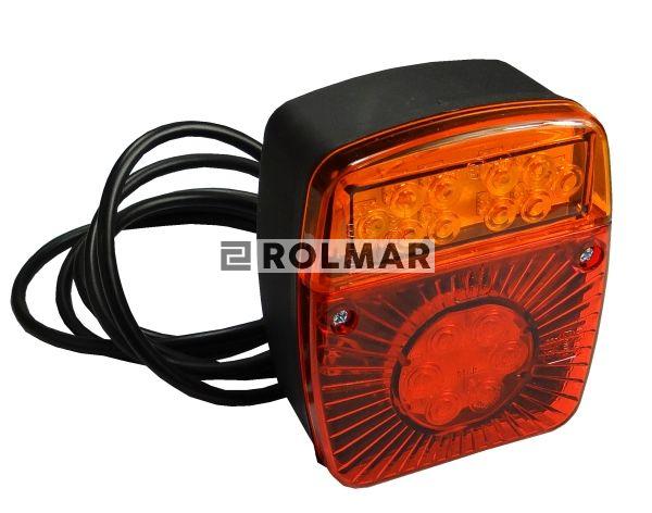 Lampa przyczepki diodowa LED bez oświetlenia tablicy W18U