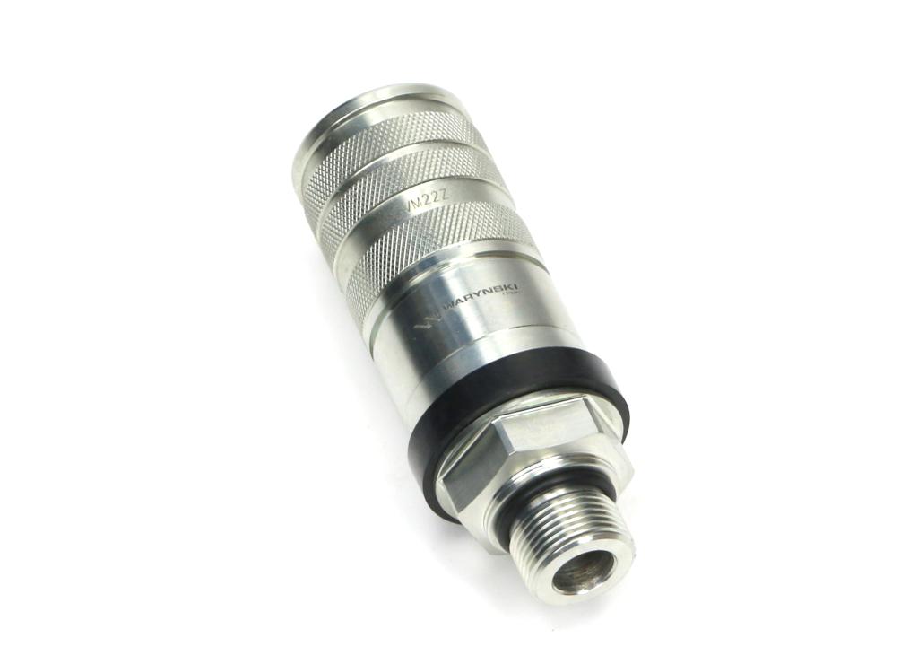 Szybkozłącze hydrauliczne zrywalne seria WIA3CV (3CFPV) 68 l/min gniazdo M22x1.5 gwint zewnętrzny EURO PUSH-PULL (ISO 7241-A) Waryński