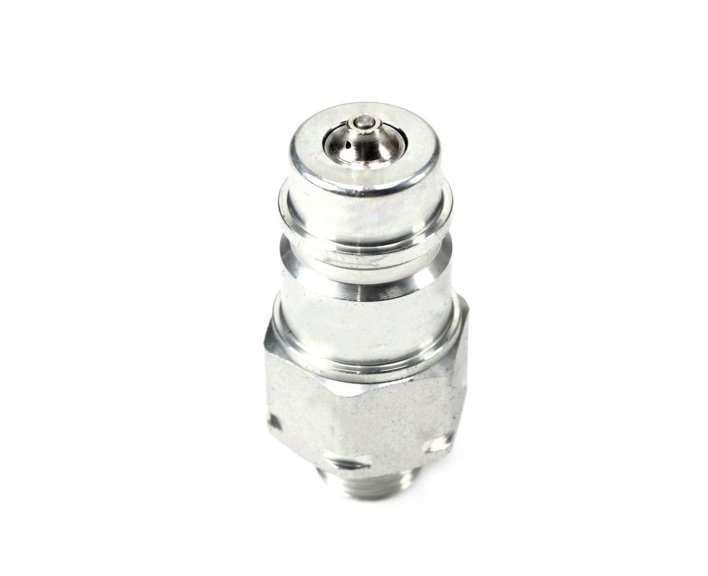 Szybkozłącze hydrauliczne wtyczka M14x1.5 gwint zewnętrzny EURO (ISO 7241-A) z eliminatorem ciśnienia Waryński