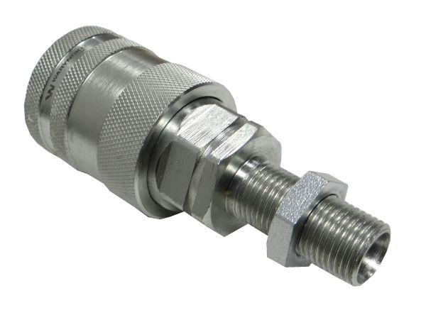 Szybkozłącze hydrauliczne gniazdo long M16x1.5 gwint zewnętrzny EURO PUSH-PULL (9100816GL) (ISO 7241-A) Waryński