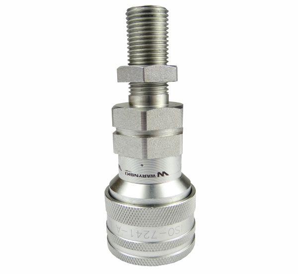 Szybkozłącze hydrauliczne gniazdo long M16x1.5 gwint zewnętrzny EURO (9100816GL) (ISO 7241-A) Waryński