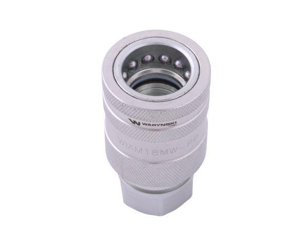 Szybkozłącze hydrauliczne gniazdo M18x1.5 gwint wewnętrzny EURO PUSH-PULL (ISO 7241-A) Waryński