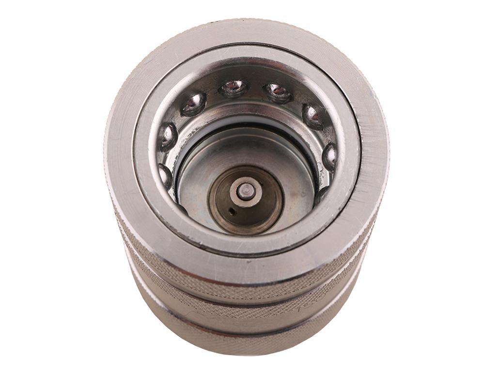 Szybkozłącze hydrauliczne gniazdo z eliminatorem ciśnienia M18x1.5 gwint zew. EURO PUSH-PULL (9100818G) (ISO 7241-A) Waryński (opakowanie 10szt)