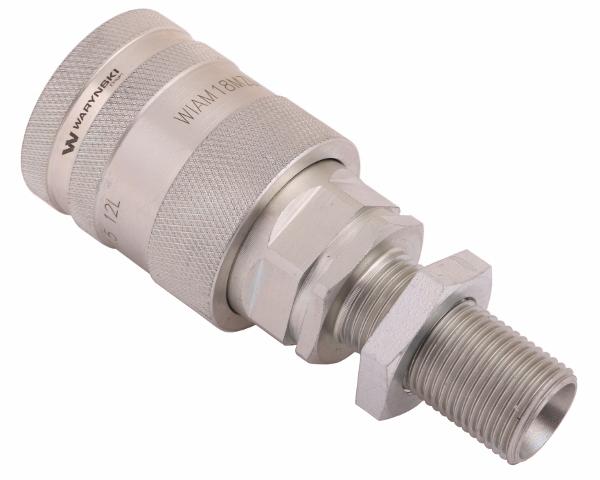 Szybkozłącze hydrauliczne gniazdo long z eliminatorem ciśnienia M18x1.5 gwint zew. EURO PUSH-PULL (9100818GL) (ISO 7241-A) Waryński
