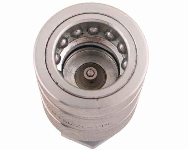 Szybkozłącze hydrauliczne gniazdo long z eliminatorem ciśnienia M18x1.5 gwint zew. EURO PUSH-PULL (9100818GL) (ISO 7241-A) Waryński