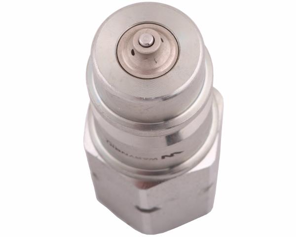 Szybkozłącze hydrauliczne wtyczka z eliminatorem ciśnienia M18x1.5 gwint wew. EURO (ISO 7241-A) Waryński