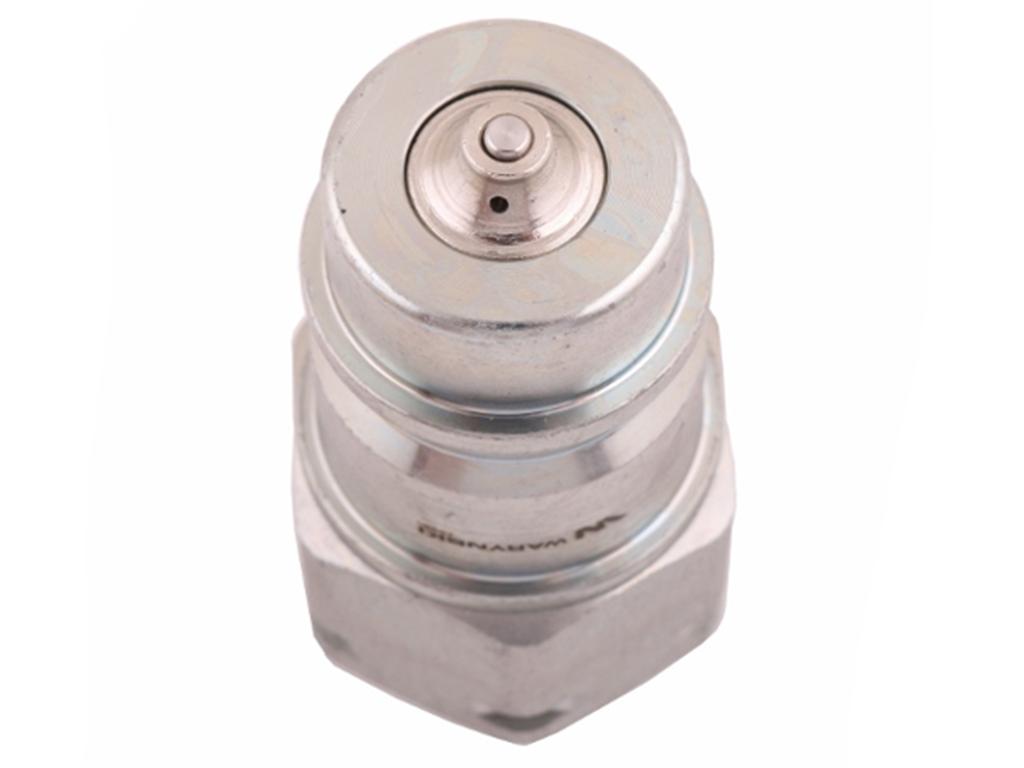 Szybkozłącze hydrauliczne wtyczka z eliminatorem ciśnienia M18x1.5 gwint zew. EURO (9100818W) (ISO 7241-A) Waryński (opakowanie 10szt)