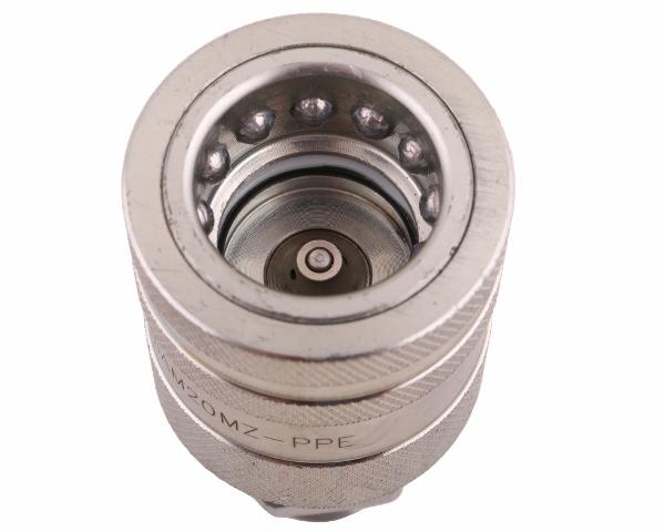 Szybkozłącze hydrauliczne gniazdo z eliminatorem ciśnienia M20x1.5 gwint zew. EURO PUSH-PULL (9100822G) (ISO 7241-A) Waryński