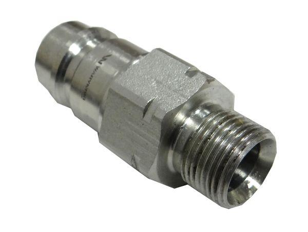 Szybkozłącze hydrauliczne wtyczka M20x1.5 gwint zewnętrzny EURO (9100822W) (ISO 7241-A) Waryński