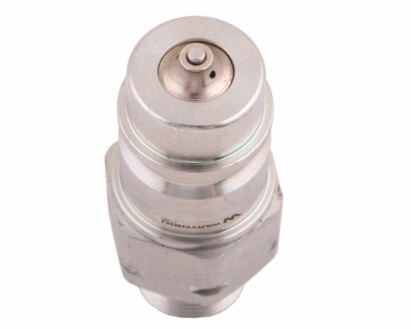 Szybkozłącze hydrauliczne wtyczka z eliminatorem ciśnienia M20x1.5 gwint zew. EURO (9100822W) (ISO 7241-A) Waryński