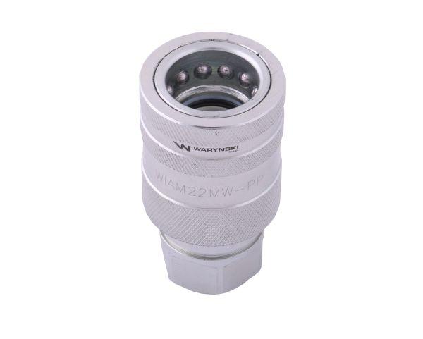 Szybkozłącze hydrauliczne gniazdo M22x1.5 gwint wewnętrzny EURO PUSH-PULL (ISO 7241-A) Waryński