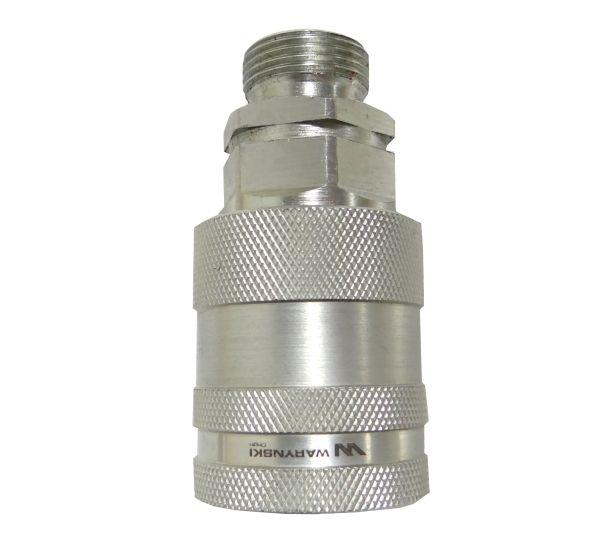 Szybkozłącze hydrauliczne gniazdo M22x1.5 gwint zewnętrzny EURO PUSH-PULL (9100822G) (ISO 7241-A) Waryński (opakowanie 50szt)