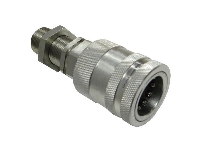 Szybkozłącze hydrauliczne gniazdo long M22x1.5 gwint zewnętrzny EURO PUSH-PULL (9100822GL) (ISO 7241-A) Waryński  (opakowanie 10szt)