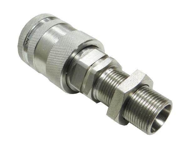 Szybkozłącze hydrauliczne gniazdo long M22x1.5 gwint zewnętrzny EURO PUSH-PULL (9100822GL) (ISO 7241-A) Waryński (opakowanie 50szt)