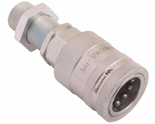 Szybkozłącze hydrauliczne gniazdo long z eliminatorem ciśnienia M22x1.5 gwint zew. EURO PUSH-PULL (9100822GL) (ISO 7241-A) Waryński