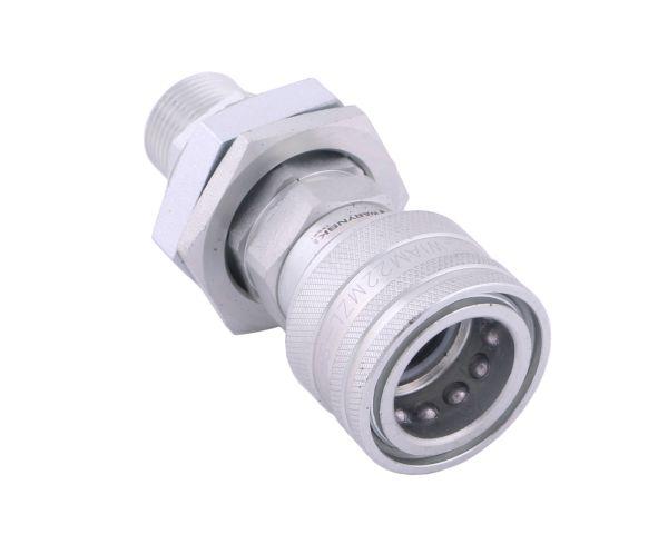 Szybkozłącze hydrauliczne gniazdo long M22x1.5 gwint zewnętrzny EURO (Adaptacja starego typu 504900) (9199822G/ST) (ISO 7241-A) Waryński