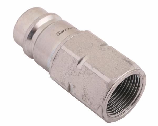 Szybkozłącze hydrauliczne wtyczka z eliminatorem ciśnienia M22x1.5 gwint wew. EURO (ISO 7241-A) Waryński
