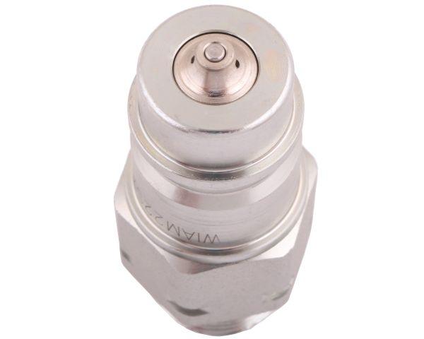 Szybkozłącze hydrauliczne wtyczka z eliminatorem ciśnienia M22x1.5 gwint zew. EURO (9100822W) (ISO 7241-A) Waryński