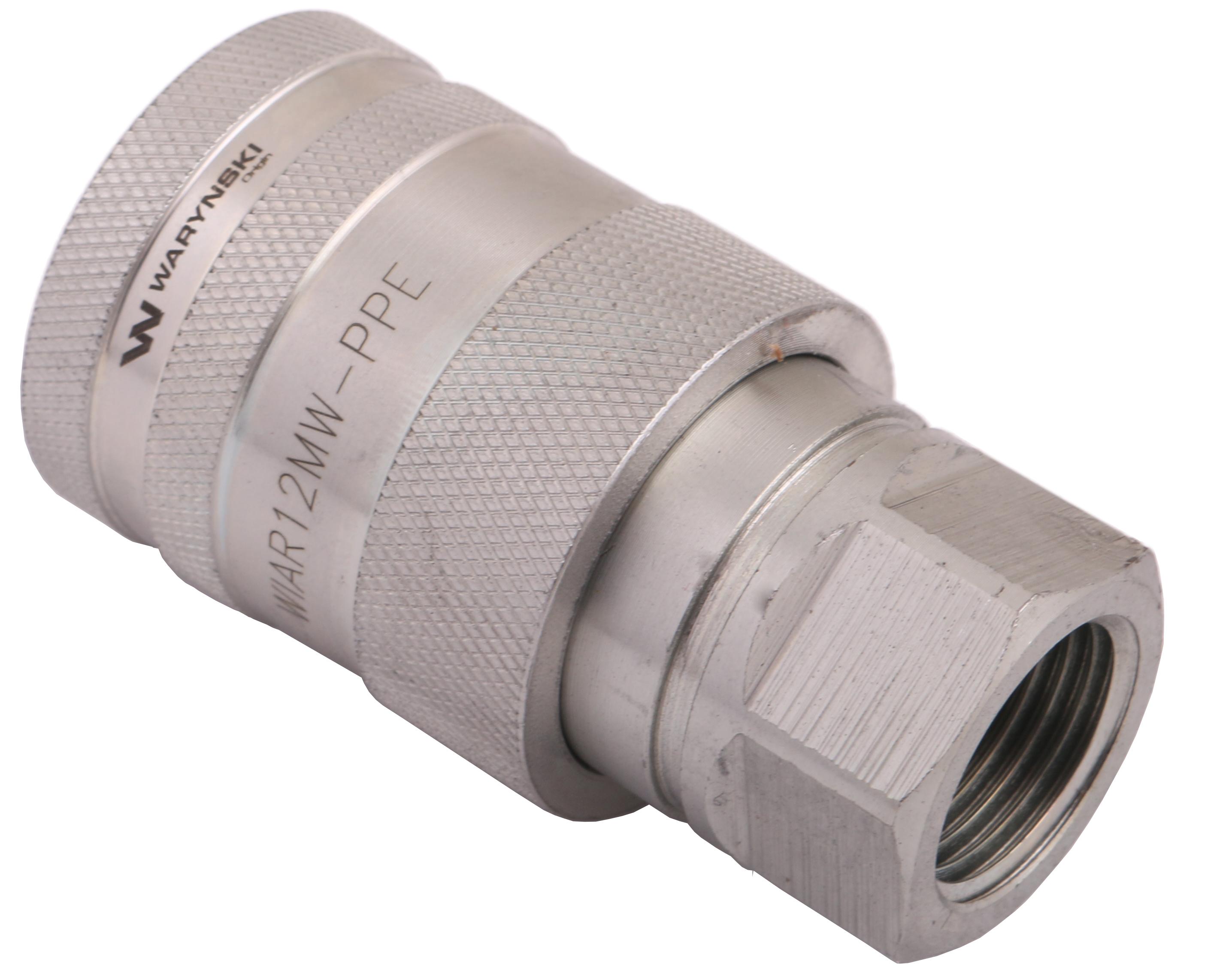 Szybkozłącze hydrauliczne gniazdo z eliminatorem ciśnienia G1/2"BSP gwint wew. EURO PUSH-PULL (ISO 7241-A) Waryński