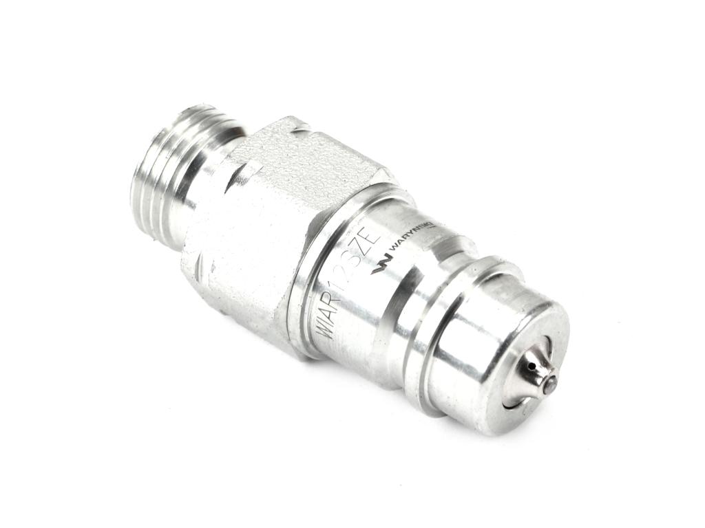 Szybkozłącze hydrauliczne wtyczka G1/2"BSP gwint zewnętrzny  EURO ISO 7241-A z eliminatorem ciśnienia Waryński