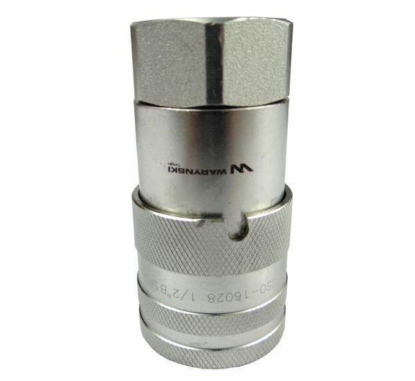 Szybkozłącze hydrauliczne suchoodcinające gniazdo G1/2"BSP gwint wewnętrzny ISO16028 Waryński