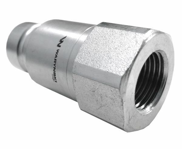 Szybkozłącze hydrauliczne suchoodcinające wtyczka G1"BSP gwint wewnętrzny ISO16028 Waryński 