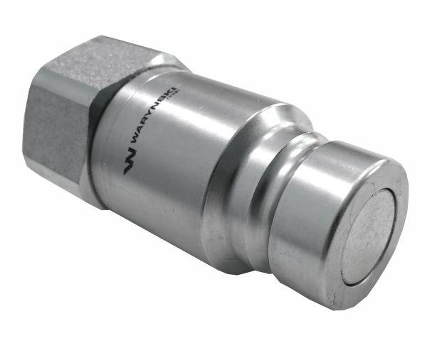 Szybkozłącze hydrauliczne suchoodcinające wtyczka G1"BSP gwint wewnętrzny ISO16028 Waryński 