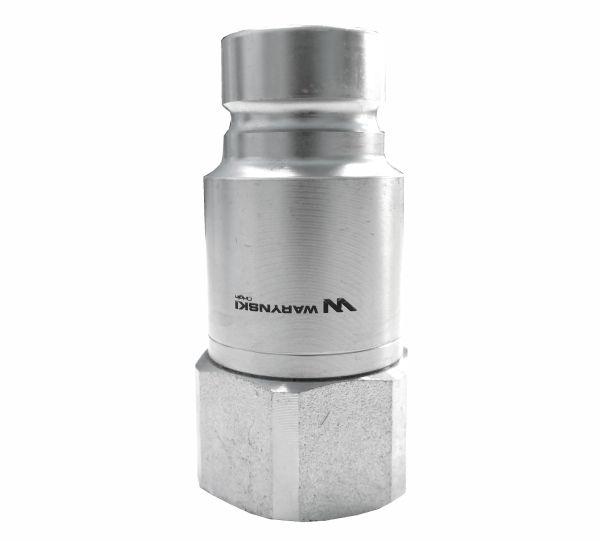 Szybkozłącze hydrauliczne suchoodcinające wtyczka G3/4"BSP gwint wewnętrzny ISO16028 Waryński 