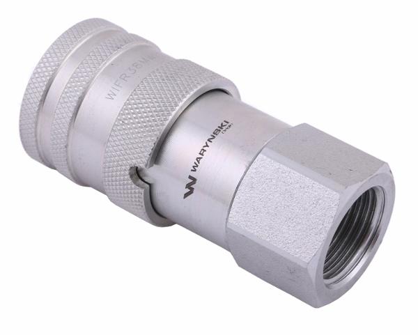 Szybkozłącze hydrauliczne suchoodcinające (rozmiar 3/8) gniazdo G1/2"BSP gwint wewnętrzny ISO16028 Waryński