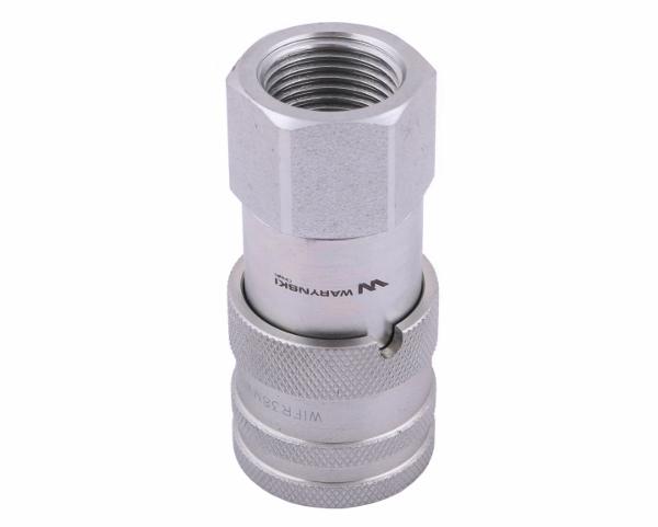 Szybkozłącze hydrauliczne suchoodcinające (rozmiar 3/8) gniazdo G1/2"BSP gwint wewnętrzny ISO16028 Waryński