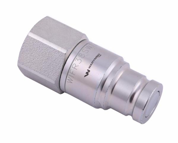 Szybkozłącze hydrauliczne suchoodcinające (rozmiar 3/8) wtyczka G1/2"BSP gwint wewnętrzny ISO16028 Waryński