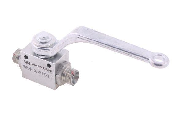 Zawór kulowy hydrauliczny 2-drogowy 2/2 M16x1.5 10L z otworami mocującymi 500 bar Waryński