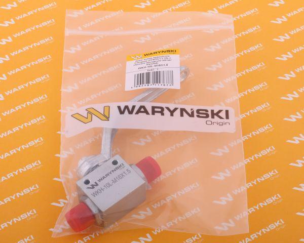 Zawór kulowy hydrauliczny 2-drogowy 2/2 M16x1.5 10L z otworami mocującymi 500 bar Waryński