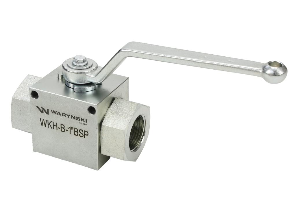 Zawór kulowy hydrauliczny 2-drogowy 2/2 - 1"BSP z otworami mocującymi 315 bar Waryński